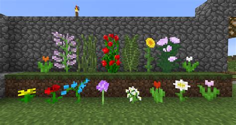 My custom flowers for the 1.7 snapshot! (128 x 128) : Minecraft