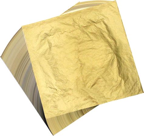 100 ark 16 x 16 cm guldblads ark guldblad, silverblad, roséguld, blad foliepapper för ...