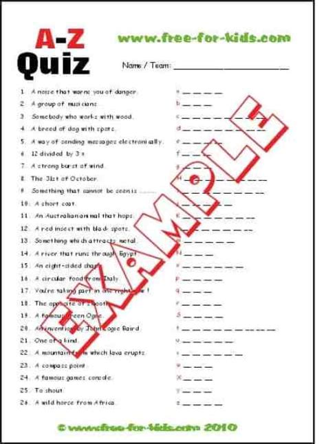 21+ Free Quiz Template - Word Excel Formats