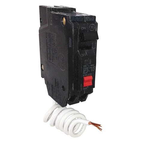 GE Q-Line 20 Amp Single-Pole Dual Function Arc Fault/GFCI Breaker ...