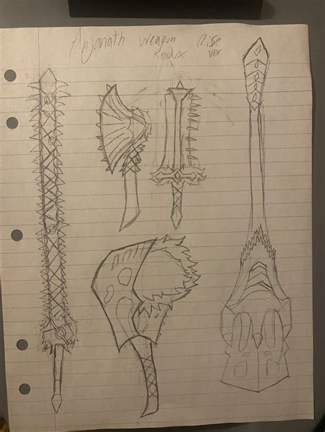 My redesign of Anjanath weapons (MH Rise) : r/MonsterHunter