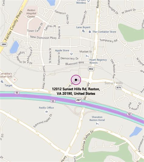 Reston Hospital Center Campus Map