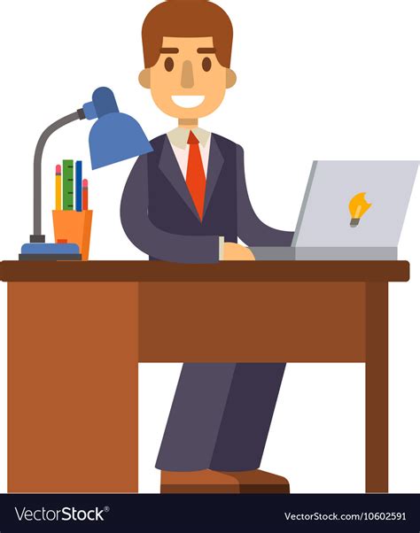 Office worker Royalty Free Vector Image - VectorStock