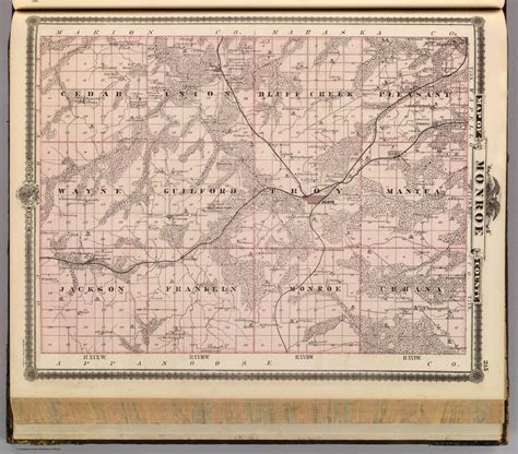 Map of Monroe County, State of Iowa. - David Rumsey Historical Map ...