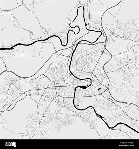 Urban city map of Bern. Vector illustration, Bern map art poster Stock ...