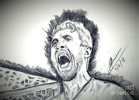 Harry Kane Goal Celebration Drawing by Collin A Clarke - Fine Art America