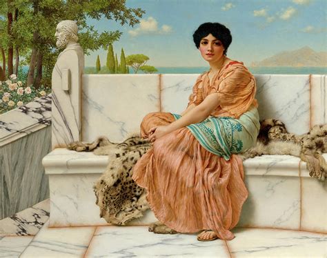 Reverie, Painted in 1904 Painting by John William Godward - Fine Art America