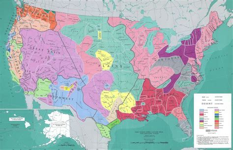 Map of the United States - Early Native American Tribes