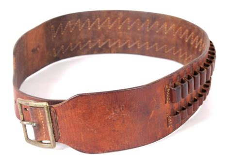 Sold at Auction: Antique George Lawrence Leather Ammo Belt