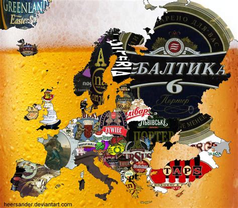 Best Beers in Europe Map by HeerSander on DeviantArt