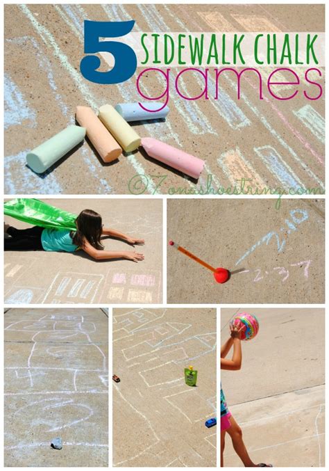 5 Sidewalk Chalk Games to Keep You Playful