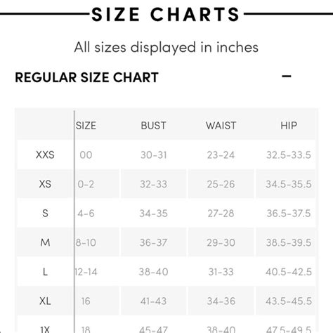 Athleta | Other | Athleta Size Chart | Poshmark