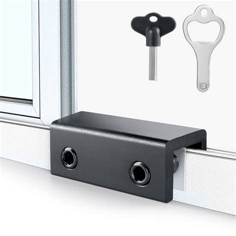 Buy ZRFCXE Window Locks,4 Sets Sliding Window Locks With Key for Vertical & Horizontal Sliding ...