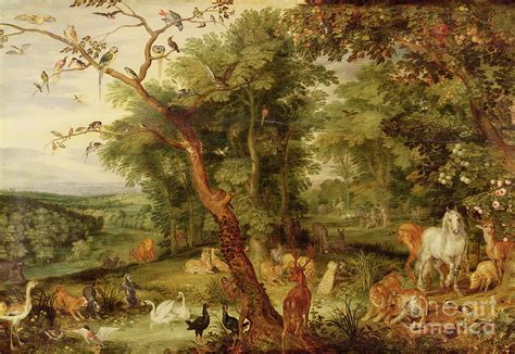 The Garden Of Eden Painting by Jan the Elder Brueghel