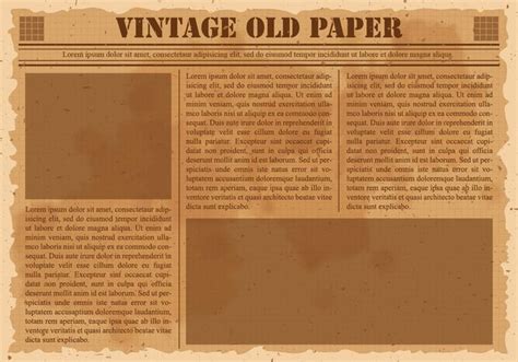 Old Vintage Newspaper 123010 Vector Art at Vecteezy