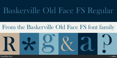 Baskerville Old Face FS Font - UpFonts