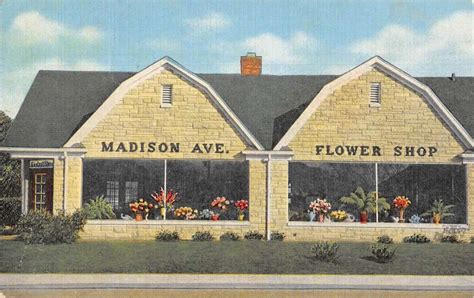 Indianapolis Indiana Madison Ave Flower Shop Florist Vintage Postcard AA46888 - Mary L. Martin ...