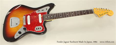 1994 Fender Jaguar Sunburst Made In Japan | www.12fret.com