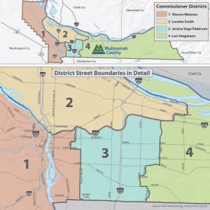 Multnomah County Zip Code Map - Map