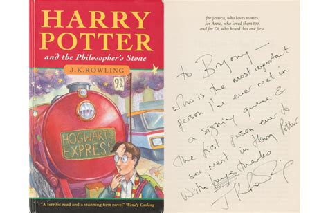 Important signed Harry Potter first edition could fetch world record price at Bonhams