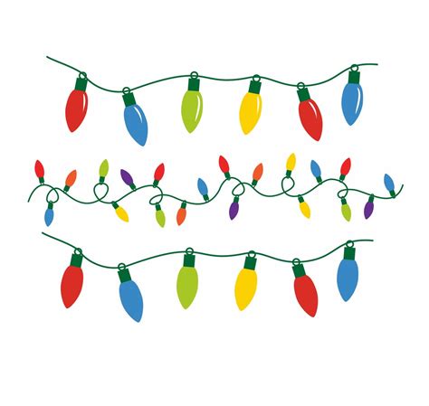 Christmas Lights SVG, Christmas Light SVG, Christmas Lights PNG, Christmas Lights Clipart ...