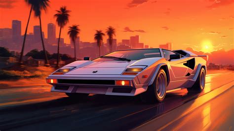 2560x1440 Lamborghini Sunset Glow Retro 1440P Resolution ,HD 4k Wallpapers,Images,Backgrounds ...