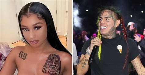 Tekashi 6ix9ine's Girlfriend Tattooed The Face Of Her Imprisoned Boyfriend On Her Chest - Small Joys