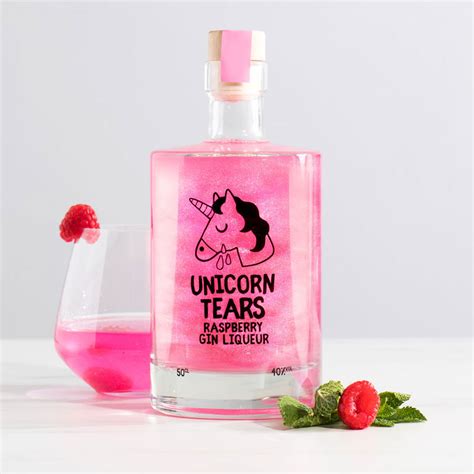 Unicorn Tears Raspberry Gin Liqueur - GiftsXoXo