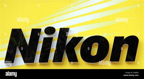 nikon, camera, logo, DSLR, lenses, international brand,Connaught place, New Delhi, India Stock ...