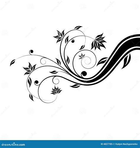 Floral Scroll Royalty Free Stock Photo - Image: 4827785