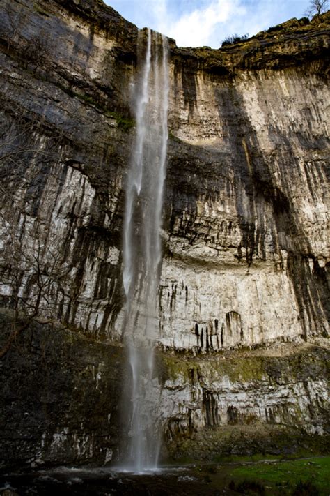 Malham Cove waterfall At the end of the last ice...