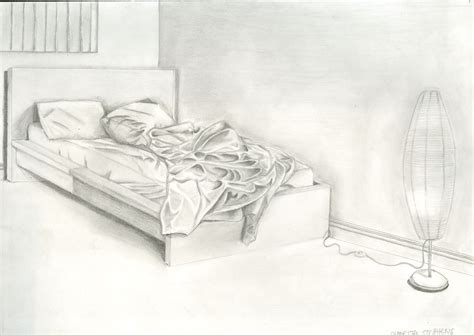 Messy Bed Drawing