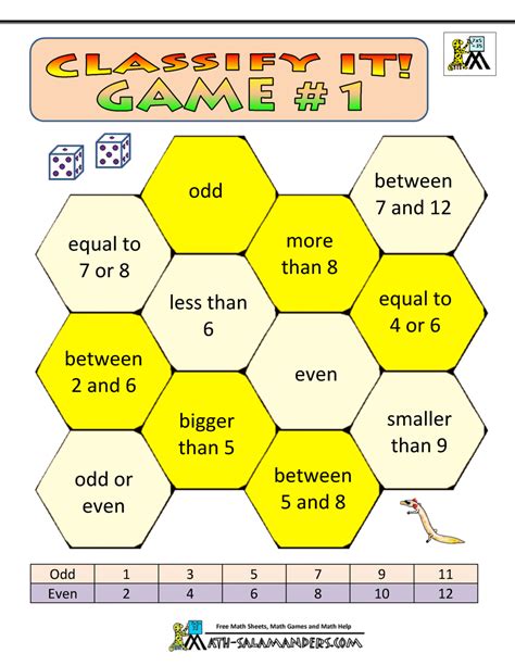 Math Games Worksheets | Math games, Kindergarten math games, Printable ...