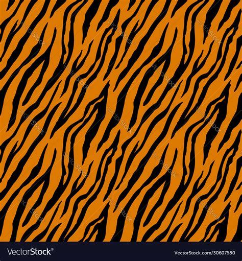 Seamless pattern with tiger stripes Royalty Free Vector