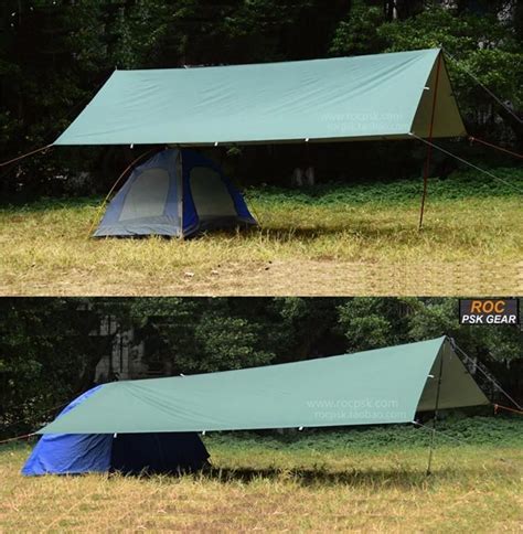 ul 3f tarp shelter survival tent gear tarps camping silver beach outdoor waterproof ultralight ...