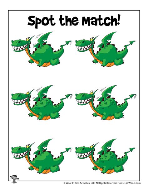 Dragon Spot the Difference Printable | Woo! Jr. Kids Activities