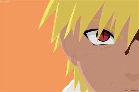 Red eyed Naruto Uzumaki 4K wallpaper download