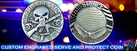 Custom Engraved Police Challenge Coins - 10-4 Gear