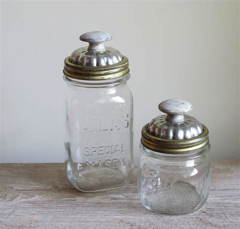 Decorative Mason Jars With Upcycled Lids