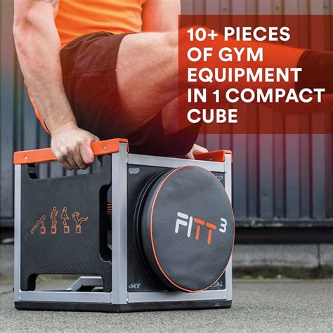 New Image Unisex’s FITT Cube Total Body Workout, High Intensity Interval Training Machine, Black ...