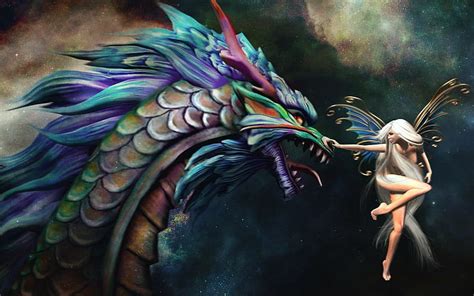 Free download | HD wallpaper: Art, fairy, dragon | Wallpaper Flare