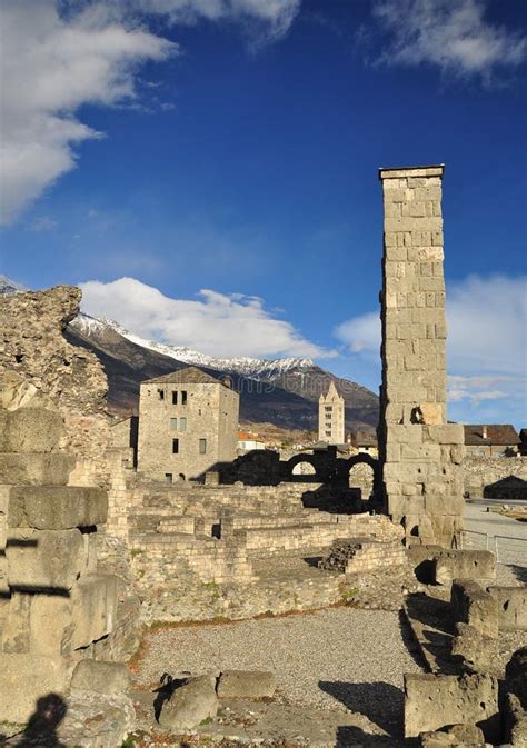 Roman Ruins In Aosta, Italy Stock Images - Image: 29106104