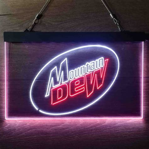 Mountain Dew Classic Neon-Like LED Sign | Home Bar Gift