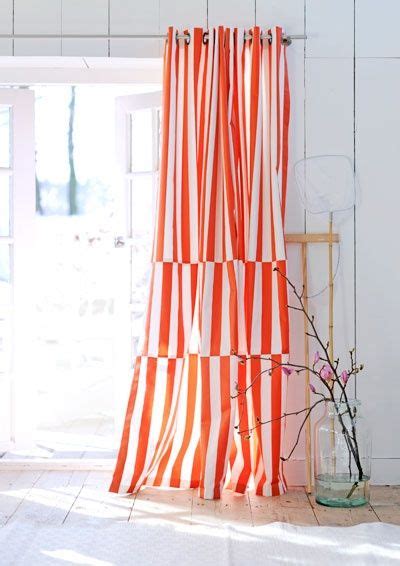 Red and white stripe curtains | Striped curtains, Colorful interiors, Curtains