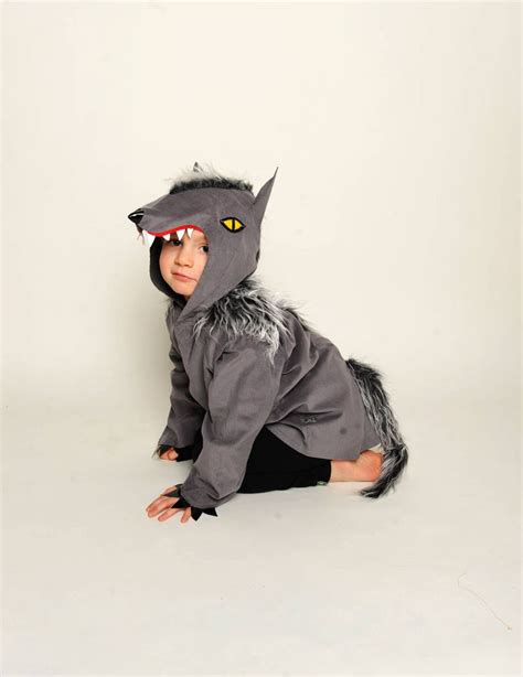 Wolf Werewolf Dog Kids Costume Halloweenwolf Werewolf - Etsy