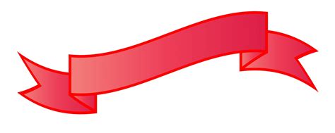 Red Ribbon, Banner Clipart Free Stock Photo - Public Domain Pictures