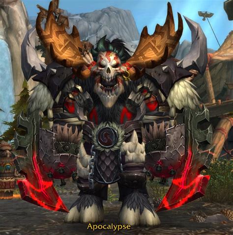 I wanted something original for my Shaman so I made this transmog. Only two set pieces ...