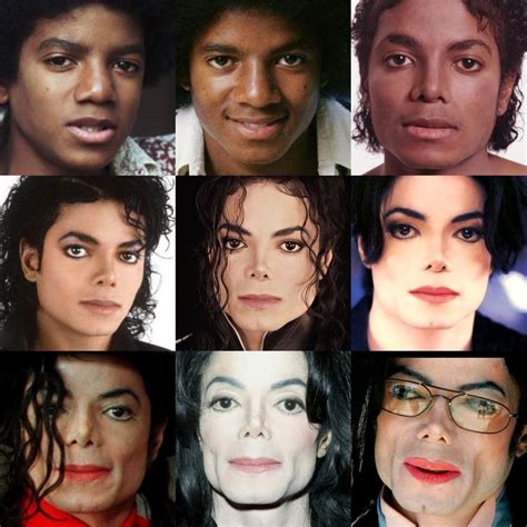 Michael Jackson Face Evolution