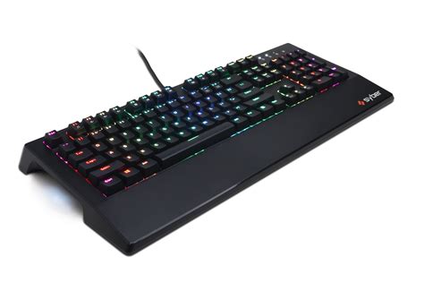 CyberPowerPC Syber K1 SKMR202 RGB Mechanical Gaming Keyboard with Kontact ™ Red (Linear ...