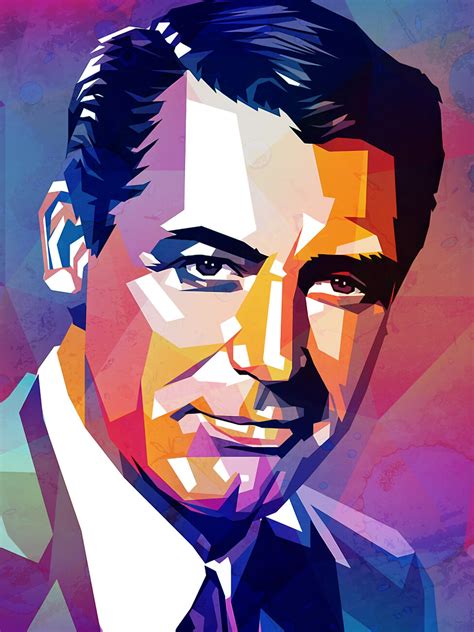 Wall Art Print | Cary Portrait Pop Art | Europosters